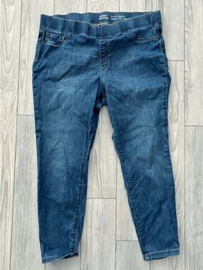 Amazon Dark Blue Pull-On Jeggings - Slim Stretch Denim